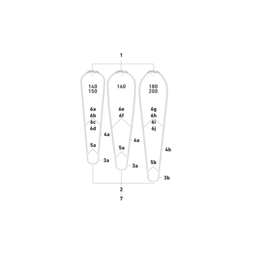 Duotone Double Pin.Lock oval (2pcs) (SS22-onw) 2024 Spareparts